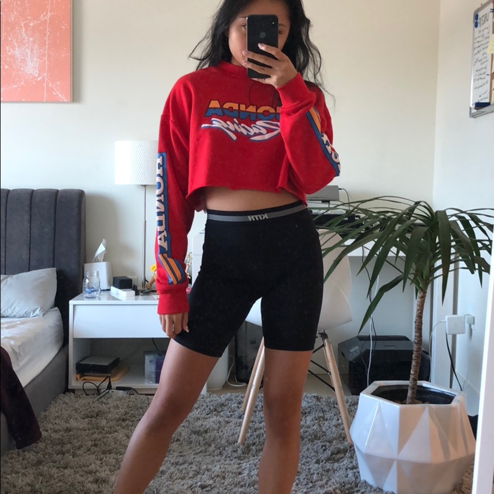 F21 X Honda Cropped Crewneck